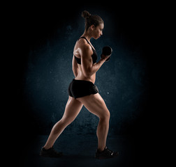Fototapeta na wymiar Woman workout