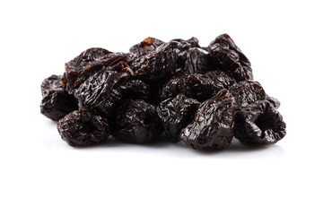 Dried plum - prunes isolated