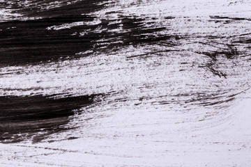 Black paint isolated on white background