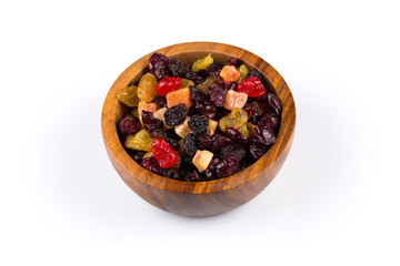 Mix variety of dried fruit