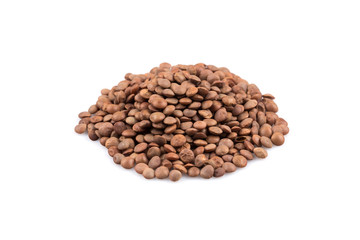 Lentils Isolated on White Background