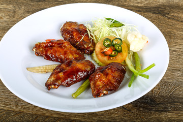 Teriyaki chicken wings
