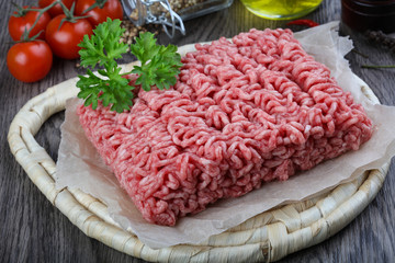 Minced beef meat