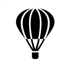 baloon transport air plane fly journey travel airship icon