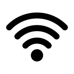 wi fi web internet mobile connection icon simple black