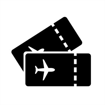 ticket plane airport travel icon