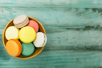 Macaroons selected focus toned - copy space