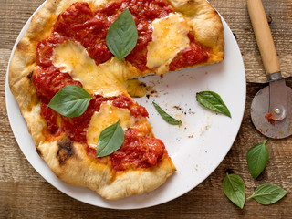 rustic italian pizza margherita