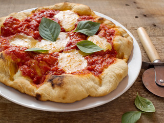 rustic italian pizza margherita