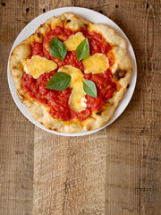 rustic italian pizza margherita