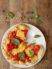 rustic italian pizza margherita