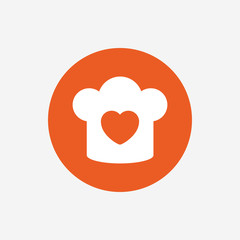 Chef hat sign icon. Cooking symbol.