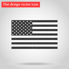 American National official political flag. icon flat design. vec