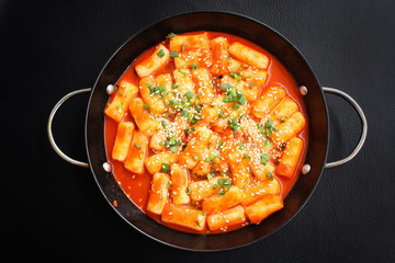 Rice cake korean food isolated