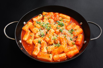 Rice cake korean food isolated