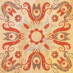 Detail of the traditional Decorative tiles