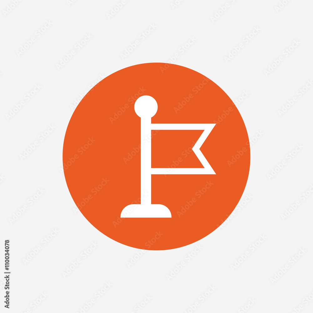 Poster flag pointer sign icon. marker symbol.