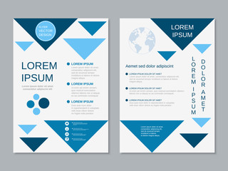 Modern professional booklet vector design