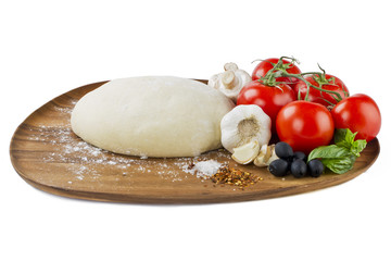 pizza ingredients.