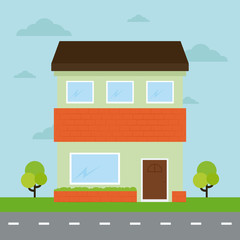 Fototapeta premium Isolated building