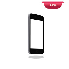 Modern touch screen phone, design element, vector illustration