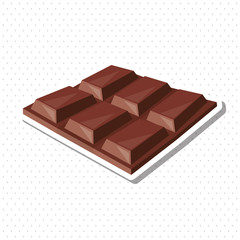 Flat illustration about chocolate design , sweet and delicious
