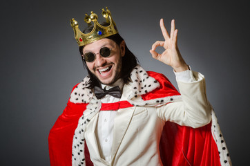 King businessman in royal business concept