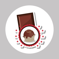 Flat illustration about chocolate design , sweet and delicious