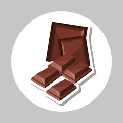 Flat illustration about chocolate design , sweet and delicious