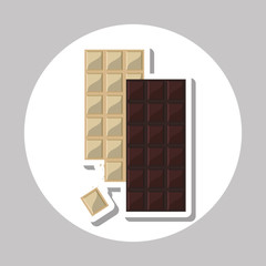 Flat illustration about chocolate design , sweet and delicious
