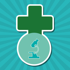 Flat illustration about medical care design 