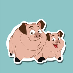 Farm design. animal icon. nature concept, vector illustration