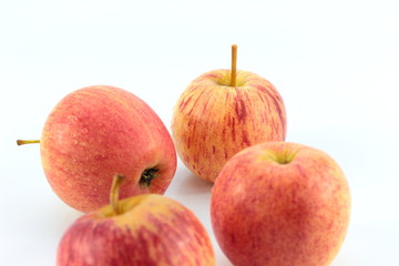 Fototapeta na wymiar close up Red yellow apple