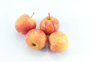 Ripe red yellow apple