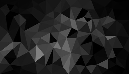 Fototapeta premium Black and White abstract polygon background