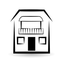 Real estate design. home concept. Property icon, vector illustration