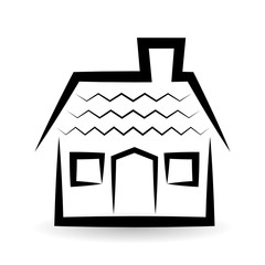 Real estate design. home concept. Property icon, vector illustration