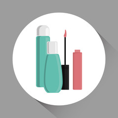 Make up design. cosmetic icon. skin care concept, vector illustration