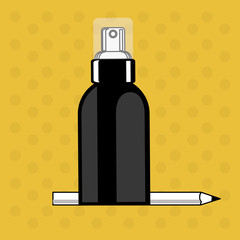 Make up design. cosmetic icon. skin care concept, vector illustration