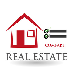 Real estate design. home concept. Property icon, vector illustration
