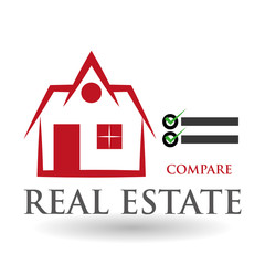 Real estate design. home concept. Property icon, vector illustration