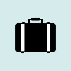 suitcases isolated design 