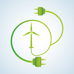 Ecology design. protection icon.  green concept. , vector illustration