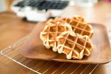 Handmade Belgian waffles