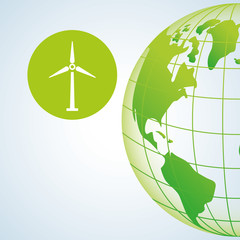 Ecology design. protection icon.  green concept. , vector illustration