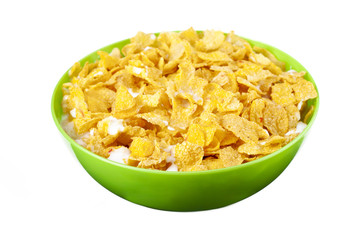 corn flakes with milk