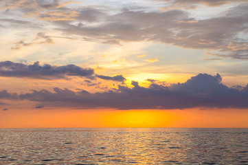 Seascape of Similand during sunset, lowkey, background
