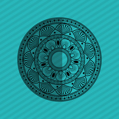 Bohemic design. mandale icon. decoration concept, vector illustration