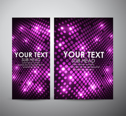 Abstract purple circle pattern. Brochure business design template or roll up. Vector illustration