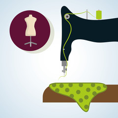 Sewing design.textile icon. tailor shop concept 